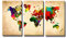 Visario 160 x 90 cm Bild & Kunstdruck der deutschen Marke ArtNr 1169 Bilder auf Leinwand Kunstdrucke Weltkarte Wandbilder drei Teile