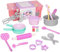 Play Circle Kinderküche Zubehör Geschirr Set, Topfset, backen – Kinder Kochgeschirr für Spielküche – Spielzeug Küchenzubehör Spielgeschirr ab 3 Jahre (21 Teile), 34 x 20 x 13 cm