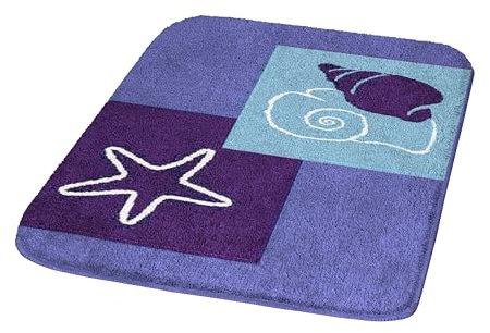 Kleine Wolke 5515769225 Seaworld Badteppich Polyacryl blau, blau, 70 x 120 cm, 4004478211094, Marineblau