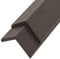 vidaXL 5x Abschlussleiste Terrasse WPC 170cm Dunkelbraun Abdeckleiste L Leiste