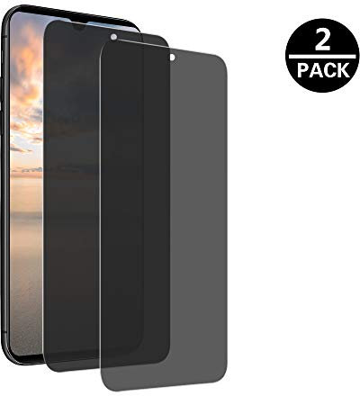 MoEvn Gehärtetes Glas Anti-Spy für Huawei P30 Pro, 3D Full Screen Privacy Gehärtetes Glas Schutzfolie 9H Gehärtetem Gehärtetes glasfolie 2 Stück Folie Sichtschutz für Huawei P30 Pro (6.47)