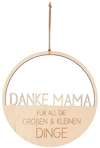 Spruchreif · Deko Loop · Holz-Dekohänger · Wanddeko · Türkranz · Hoop · Geschenkidee Mama · Geschenk zum Muttertag · Danke, Mama