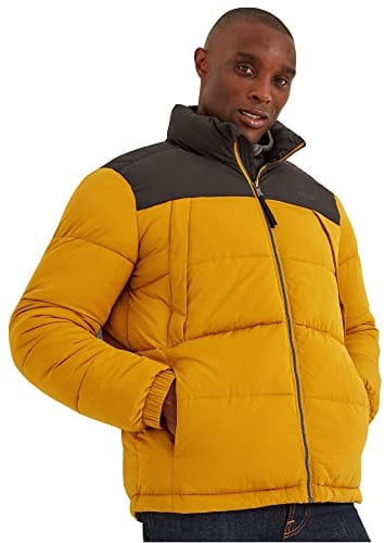 TOG24 Calverley Mens Jacket, Quilted Puffer, Wind Resistant, Warm, with Thermal Eco Filling, Two Chest Zip Pockets, Two Lower Hand Warmer Pockets, Contrast Colour Neck and Yoke