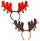 Set XMAS-Haarschmuck Weihnachts-Haarreifen Haarband Kopfschmuck Haarschmuck Haar-Accessoires für Weihnachten und Weihnachtsfeier (Elchgeweih - 2 Stück)