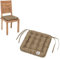 HAVE A SEAT Living - Stuhlkissen 40x40 4er Set - Bequemes Sitzkissen Orthopädisch, Waschbar bis 95°C, Indoor/Outdoor, Wetterfest - Made in Germany (4er Set - 40x40 cm, Goldbraun)