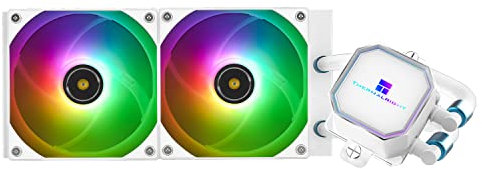 Thermalright Frozen Prism 240 White ARGB - Enfriador de agua para CPU (120 mm, ARGB PWM, ventilador de agua para ordenador AMD/AM4/AM5, INTEL 1700/1150/1151/1200/2011)