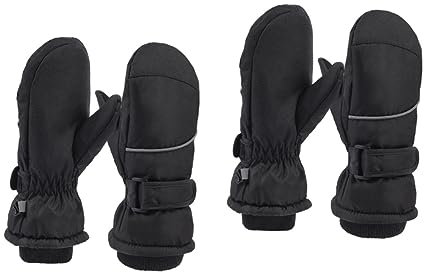 PACKOVE 2 Paar Skihandschuhe Für Kinder Skifäustlinge Für Jungen Warme Fahrradhandschuhe Eislaufhandschuhe Für Kinder Camping-handwärmer rutschfest Baby Junge Mädchen Wasserdichter Stoff