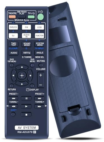 GOUYESHO Télécommande de Rechange RM-S33 pour Sony Mini HiFi SystemHCDH801 MHC-701 MHC-801 MHC-S30 MHC801 MHCS30 STD777ES pour télécommande Sony