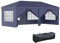 Outsunny Tonnelle de Jardin Pliante 6 x 3 m tonnelle de Jardin extérieure Barnum Pliant Pop-up imperméabilisé 4 parois latérales Amovibles 4 fenêtres + Sac de Transport Bleu
