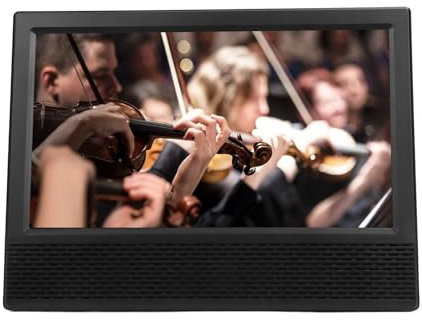 TV Digital Pequeña de 14 Pulgadas, TV LED de Pantalla Ancha Portátil, TV Portátil ATSC TFT Recargable Reproductor de Video HD Sintonizador Digital Incorporado, Control Remoto,