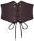 Steampunk Damen Gürtel Elastischer Bund Lace-up Vintage Korsett Taillengürtel Kaffee S