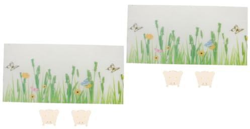 Happyyami 2 Sets Cat Litter Box Protector Litter Box Enclosure Splashing Home Cat Toilet Supply