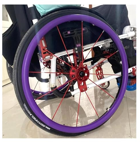 Wheelchair Push Rim Covers 1 Pair Wheelchair Cover 24inch / 22inch Rear Wheel Sports Wheelchair Cover, Wheelchair Push Rim Covers(Purple,22inch)