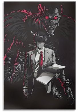 Tarouse Death Poster Note, Anime, Comics, Vintage-Musikposter für Zimmer, ästhetische Leinwand, Wandkunst, Schlafzimmerdekoration, 30 x 45 cm