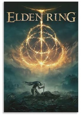 FKLZEBXV Elden Ring – Gaming-Poster, Leinwand, Poster, Schlafzimmer, Dekoration, Landschaft, Büro, Raumdekoration, Geschenk, 30 x 45 cm