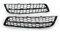 YULEGUDI Kühlergrill Passend Für Au&di Für A3 8P 2009 2010 2011 2012 2013 Glänzend Schwarz Auto Front Nebel Licht Grill Abdeckung Trim Waben Grill(Chrome Black)
