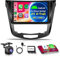 4G+64G Inalámbrico Carplay Android Radio de Coche para Nissan Qashqai J11 X-Trail T32 2013-2017 10.1 Pulgadas Radio Coche 2 DIN con Android Auto GPS Navi WiFi Mirror Link Bluetooth FM/RDS/32 EQ/SWC