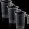 NVQVQ Messbecher 500Ml, 3 Stück Mini Messbecher Transparent Messbecher Klein Mit Griff, Messbecher aus Präzisions Messbecher Mit Hitzebeständige Hitzebeständig Präzisions Messbecher