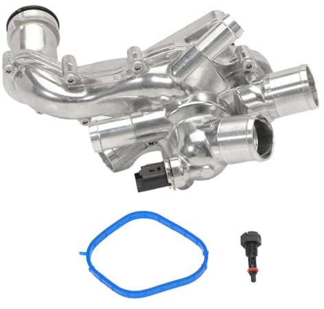 Termostato de Motor de Coche 11537534521 Conjunto de carcasa de termostato de aluminio mejorado for motor de automóvil/apto for 2007-2013 Mini Cooper S Countryman JCW 1.6L Termostato de coche