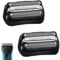 2 Pack 32B Rasierkopf für Braun Series 3 Scherkopf, Rasierer Herren Elektrisch Ersatzkopf，Kompatibel Mit Braun S3 Scherkopf 3040s 3020s 340s-4 310s 320s(32B)