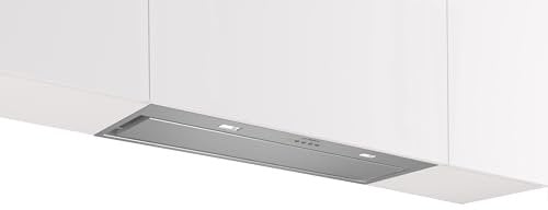 Bosch DLN87AC50 Serie 6, Lüfterbaustein 86 cm, Abluft & Umluft, LED-Beleuchtung, Clean Air Plus Geruchsfilter, Flächenbündig, Intensivstufe mit Reset, Bequeme Steuerung, Edelstahl