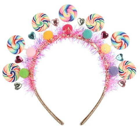 Fanciful Candy geformtes Haarband für Kinder, dünn, ofengebackener Ton, rutschfest, Haardekoration