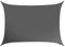 Kookaburra Waterproof Garden Sun Shade Sail Canopy in Charcoal 98% UV Block (4m x 3m Rectangle)
