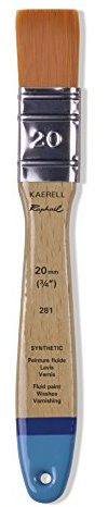 Raphael Kaerell Flat Varnishing Brush, Flat Kaerell Size 20 (3/4)