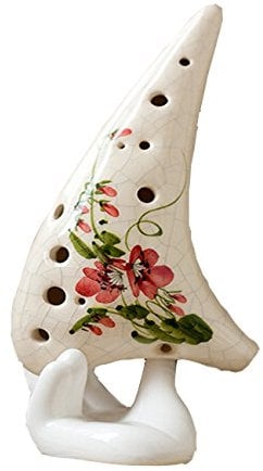 Okarina aus Keramik mit 12 Löchern im chinesischen Stil, Alt C Legend of Zelda Flöte, Keramik-Instrument