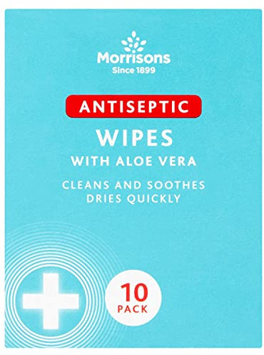 Morrisons Antiseptic Wipes, Pack of 10