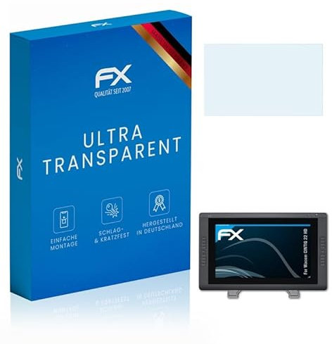 atFoliX Film Protection d'écran compatible avec Wacom CINTIQ 22 HD Protecteur d'écran, ultra-clair FX Écran protecteur (2X)