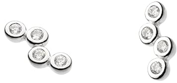 Dew Ohrstecker aus Sterlingsilber mit Zirkonia