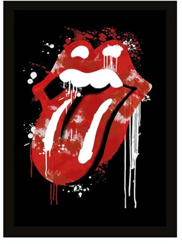 Rolling Stones Drucken, MDF, Mehrfarbig, 30 X 40 cm