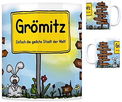 Grömitz - Einfach die geilste Stadt der Welt Kaffeebecher Tasse Kaffeetasse Becher mug Teetasse Büro Stadt-Tasse Städte-Kaffeetasse Lokalpatriotismus Spruch kw Kiel Schashagen Neumünster Beschendorf