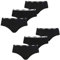 PUMA Damen Unterwäsche Unterhosen 6 Hipster (2x3) im Vorteilspack (Black, XS)