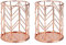 MengH-SHOP Stiftehalter Durchbrochen Runder Eisenkunst Schreibgerätehalter Multifunktionaler Schreibtisch Organisator Stiftköcher Organizer Make-up Pinselhalter 2 Stück (Roségold)
