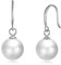 Philip Jones Sterling Silver White Pearl Drop Earrings