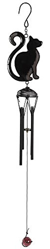 Something Different WC_26530 Windspiel | schwarzes Katzenprofil | 1 Stück