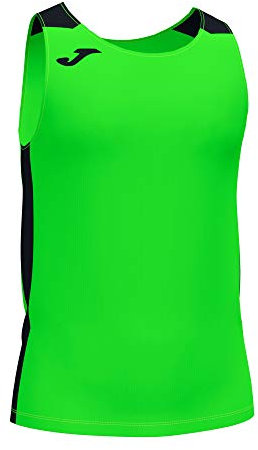 Joma Camiseta Tirantes Record II Verde flúor Negro, M