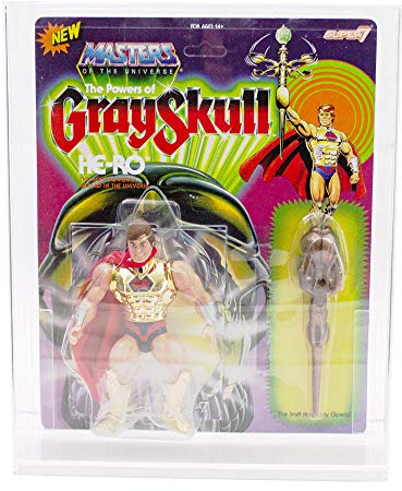 BITUXX Morax Acryl Case Aufbewahrungsbox Schaukasten für Motu Origins Master of The Universe HE-RO Figuren Serie Deluxe/Origins (3X Aufbewahrungsbox)