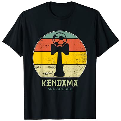 Kendama Fußball I Vintage Sunset Kinder Teenager T-Shirt