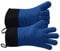 GEEKHOM Silicone Oven Gloves Heat Resistant Silicone Oven Mitts BBQ Gloves Waterproof Kitchen Gloves for Barbecue Grilling Weber Microwave, Non-Slip Oven Gloves with Fingers, Royal Blue
