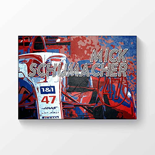 Mick Schumacher Haas F1 Formel 1 Driver 2021 Signiertes Poster A4