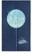 LIGICKY Japanischer Stil dick Leinen Noren Lang Vorhang Türvorhang Raumteiler Tapisserie für die Heimtextilien 85 x 150 cm, Blau, Kreis, Wellen und Seevögel
