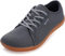 WHITIN Barfußschuhe Herren Barfussschuhe Barfuss Schuhe Breite Barfuß Sneaker Knit Barefoot Shoes Minimalistische Trailrunning Weit Barfusslaufschuhe Grau 47 EU