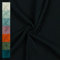 VmG-Store Musselin Double Gauze 61 Farben Meterware Stoff Tex 100 Uni (50 x 135cm) (001 I Schwarz)