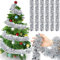 6 Stück 2 m Weihnachten Lametta Girlande, Glänzend Girlande, Girlande Metallisch, Girlande Weihnachten, Glänzend Girlande Metallisch für Weihnachten Hochzeit Geburtstag Party (B)