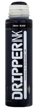 Graff-City Dope Dripper 18mm Ink Marker - High Gloss Pigmented Round Nib Mop Pen (Black)