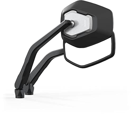 HIGHSIDER Esagano-RS Motorrad Spiegel, E-geprüft (2er-Pack) (schwarz/silber)