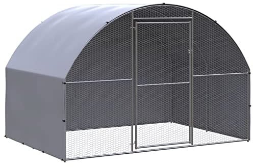 Outdoor-Hühnerstall, XIAOGUANG Kaninchenstall, Legenester Für Hühner, Hühnerhaus, Hasenstall Draußen, 3x2x2 m Verzinkter Stahl